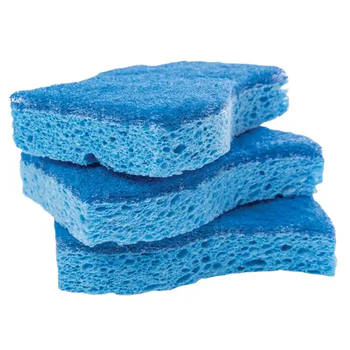 Best Choice Scotch-Brite Non Scratch Scrub Sponge, Blue, Pack of 3
